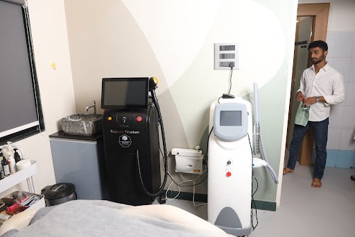 Consultation desk view at Yuga's Aesthetic Clinic