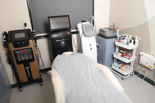 Advanced clinic equipment for laser and aesthetic services