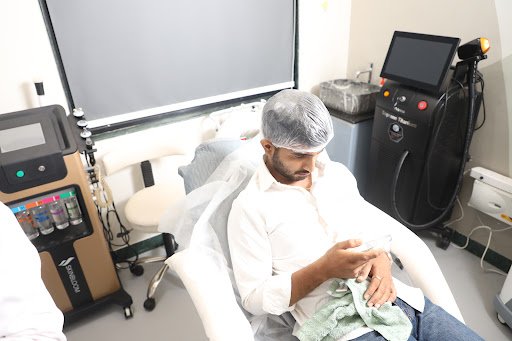 Professional treatment at Yuga's Aesthetic Clinic